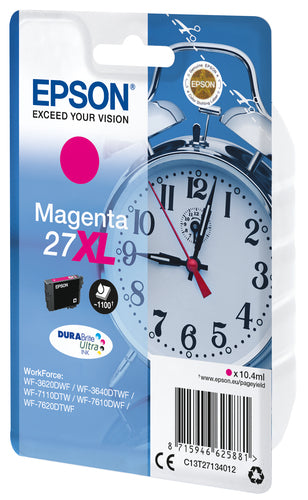 Epson Alarm clock Singlepack Magenta 27XL DURABrite Ultra Ink Epson Alarm clock Singlepack Magenta 27XL DURABrite Ultra Ink